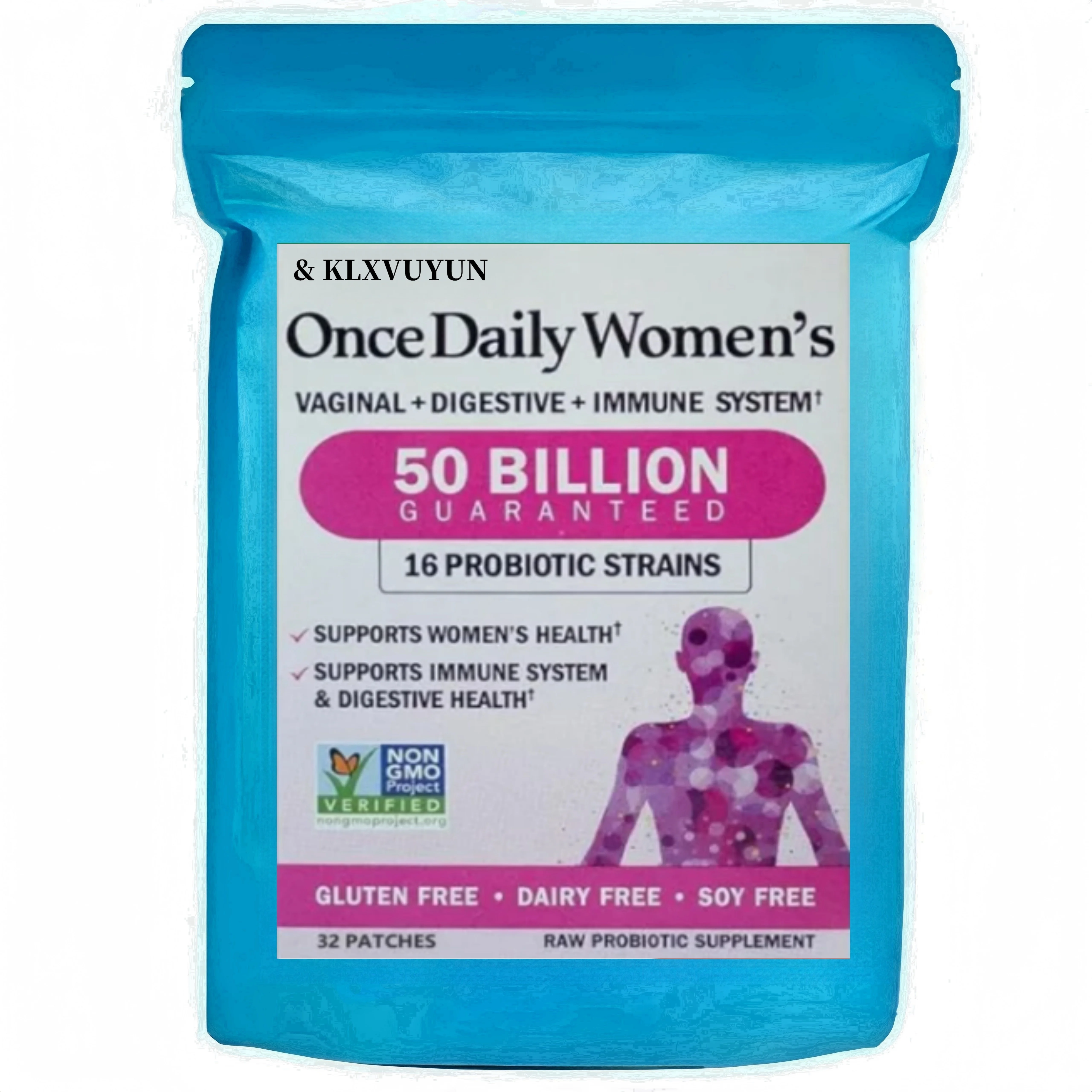 Probiotics For Women & Prebiotics, Transdermal Patches,50 Billion Cfu For Women’S Daily Digestive L & Immune Health