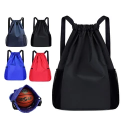 Sports Drawstring Backpack String Bag Sackpack With Large Capacity Gym Swim Beach For Women And Men To Hold Daily
