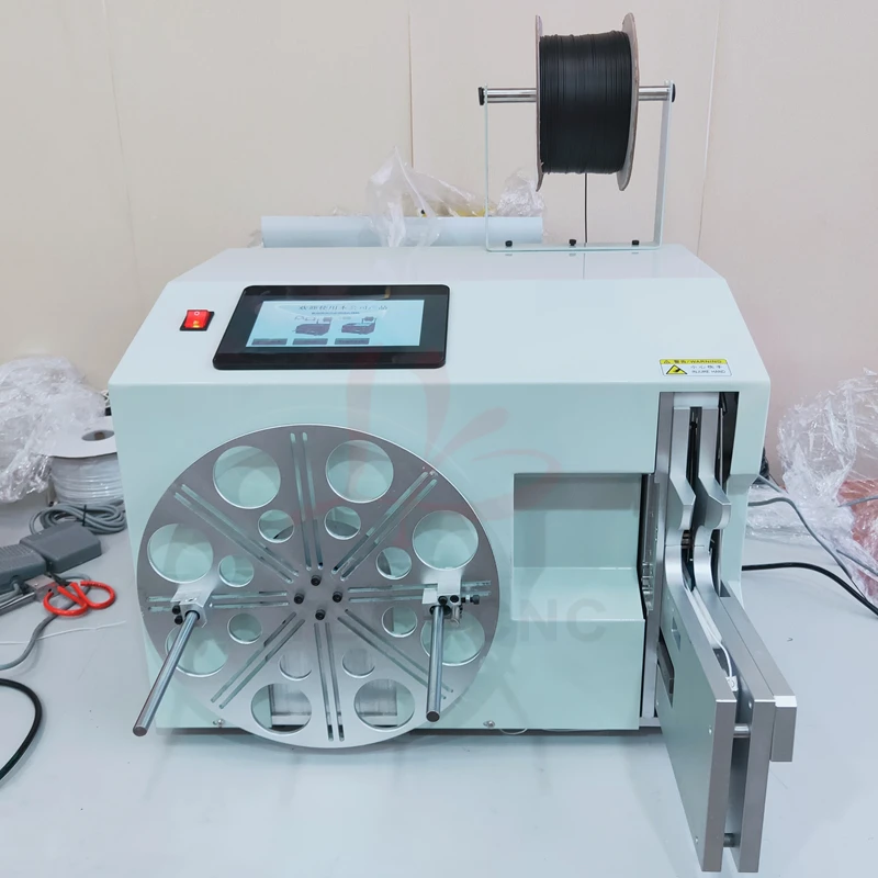 LY Touch Screen Small Cable Wire Coil Winding And Binding Integrated Machine Automatic For Diameter 3-30mm 15-50mm 25-60mm