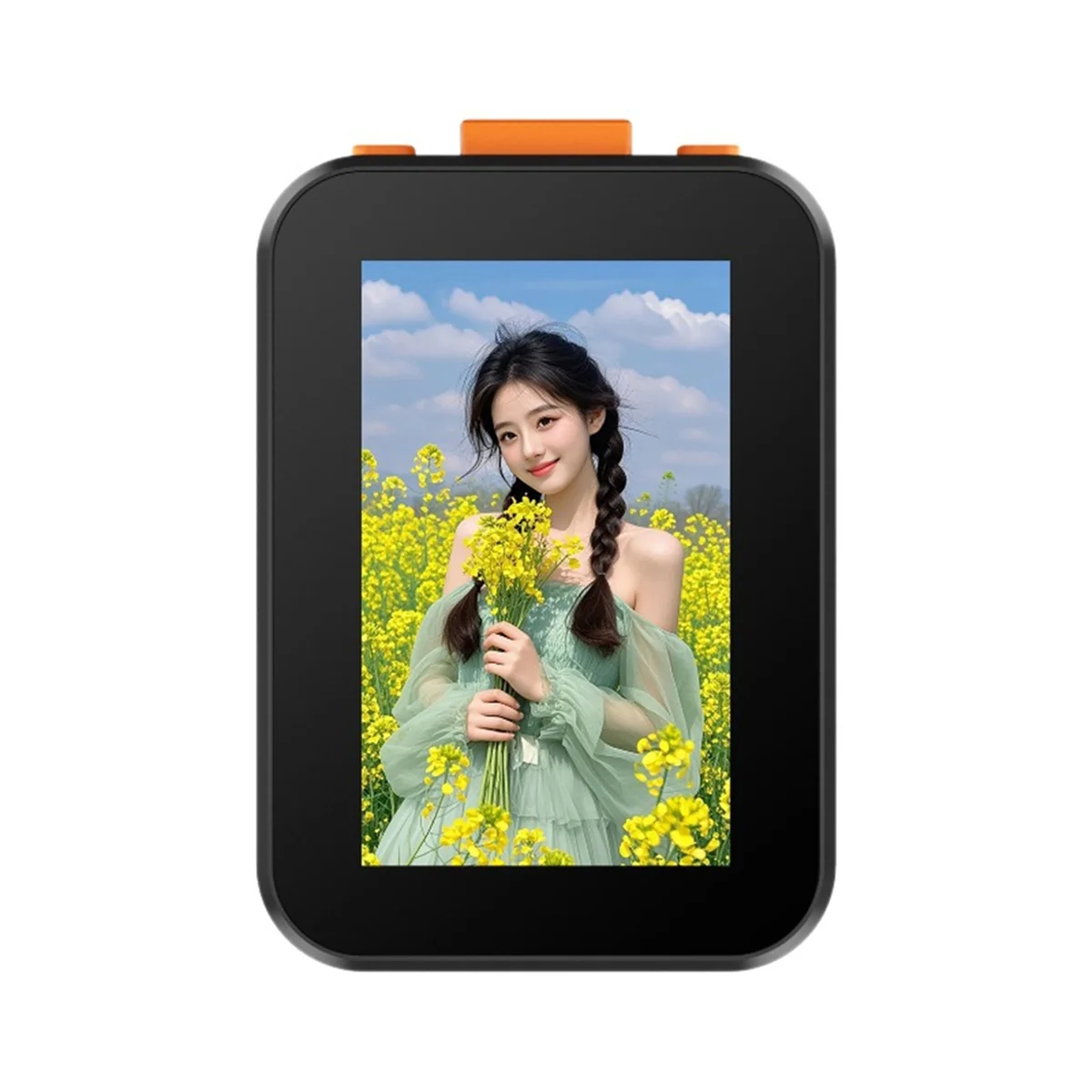 

2025+-X40G Wireless Selfie Monitor with Clip for & Android Bluetooth Focus Adjustment for Vlogging Black