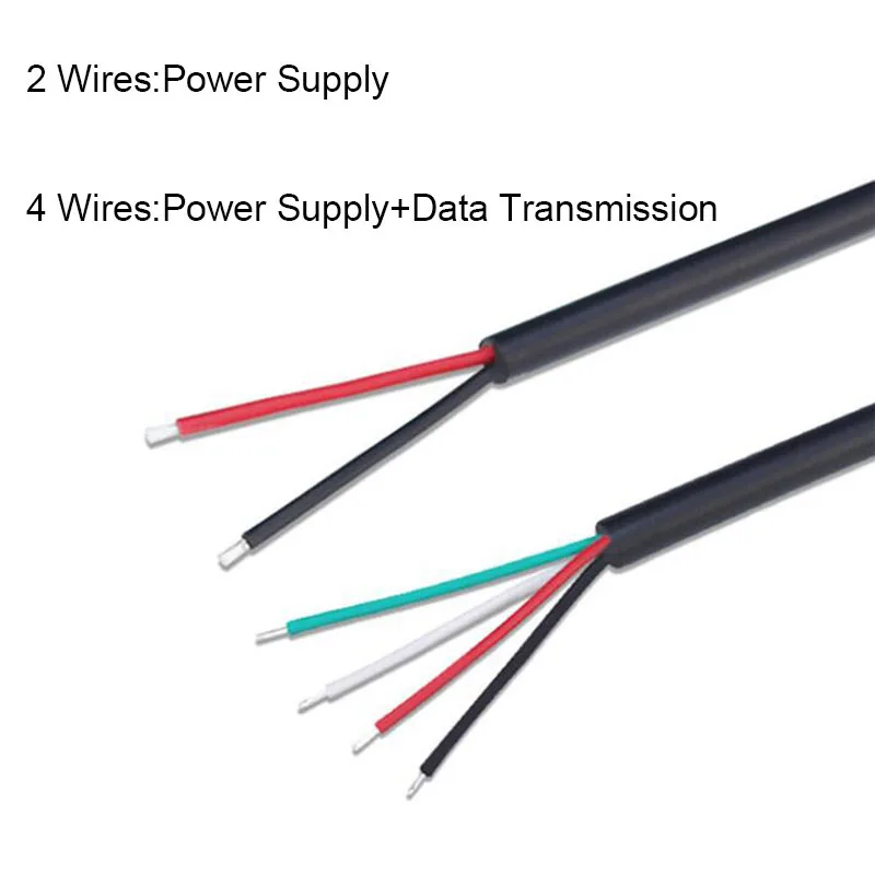 1m 5Pin Mini USB Male to 2pin 4pin Wire Jack Power Supply Extension Cable DIY Charging Data Transmission Connector Welding K5