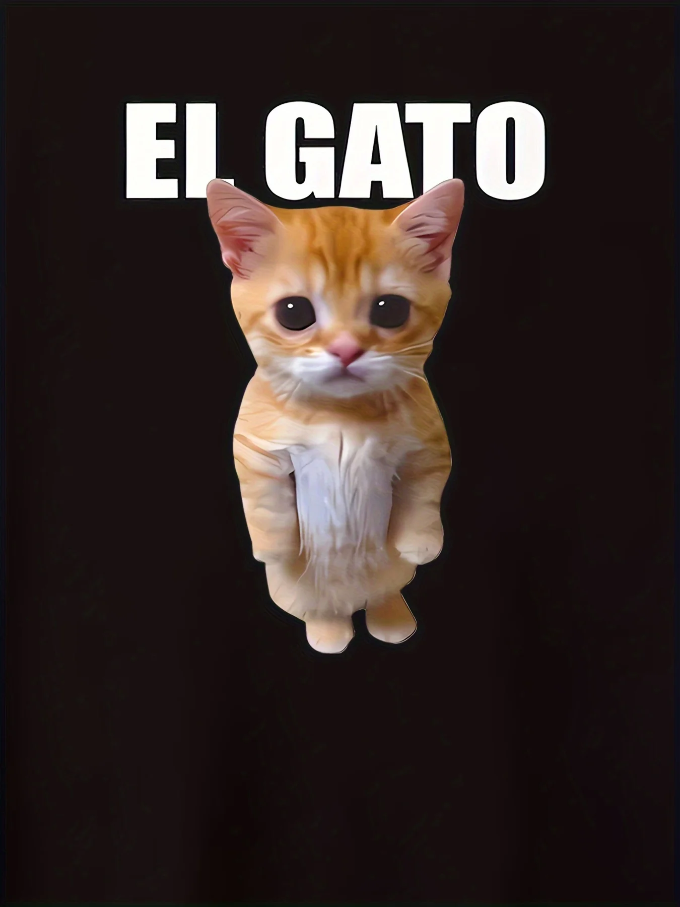 تي شيرت كاجوال للرجال بطبعة قطة - رقبة دائرية، كم قصير، مزيج بوليستر مسامي، قابل للغسل في الغسالة - مثالي للصيف