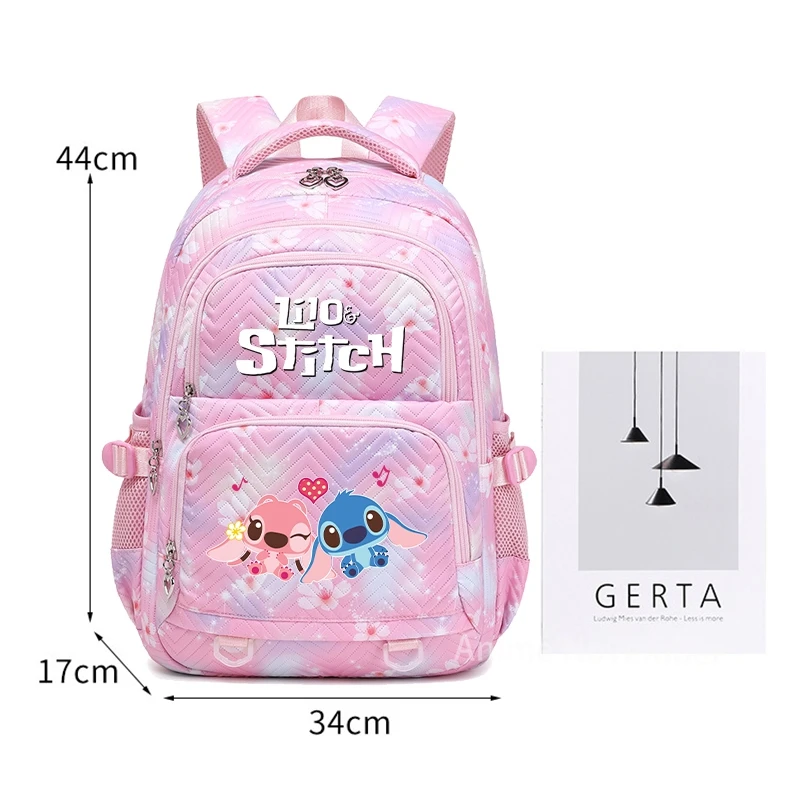 Disney Lilo Stitch Backpack for Girls Bookbag Teenage Mochila Women Backpack Female Travel Waterproof  Bag Students Schoolbag