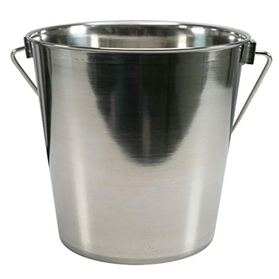 Heavy-Duty Stainless Steel Bucket Pail - 16 Quart