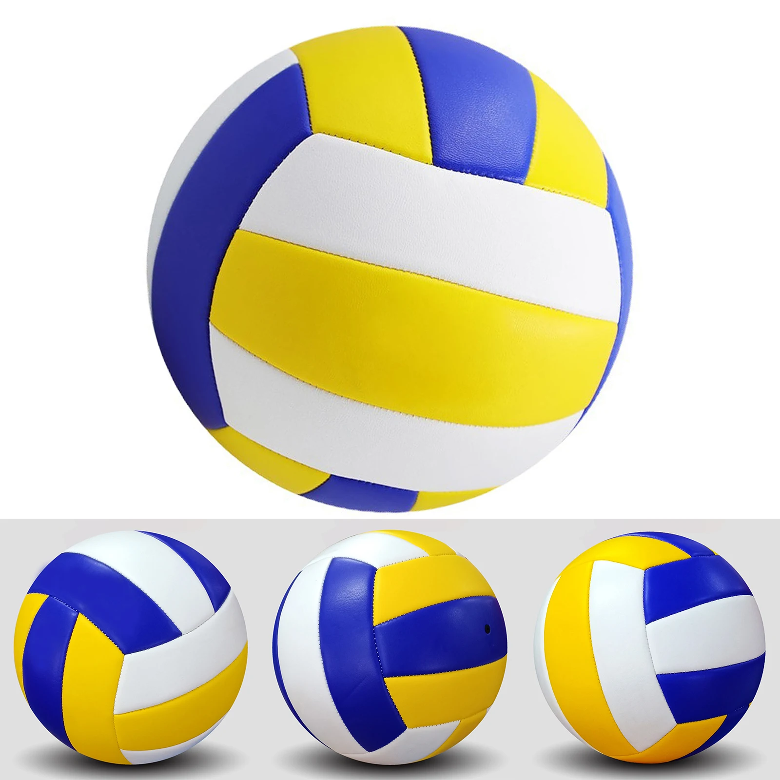 

Soft PVC Volleyball Size 5 Official Ball For Indoor/Outdoor Use Waterproof Airtight For Stadium Beach Backyard Games