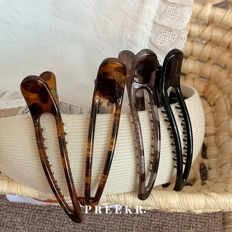 

Заколки для волос с леопардовым принтом, большие, для осени и зимы, модные, для фиксации боковых прядей и детских волос, для женщин