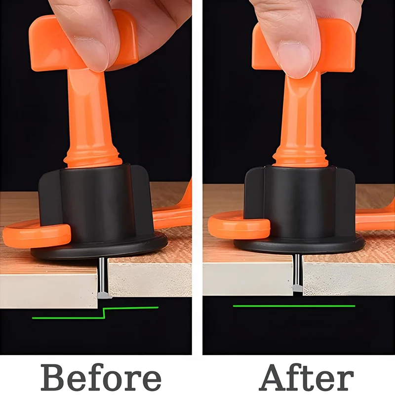 46pcs/set Tile Leveling System Level Tile Spacer Wall Leveler Wedges Spacers Reusable Wall Tile Flooring Carrelage Leveling Tool