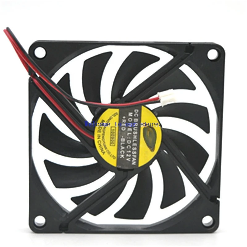 

Для ультратонкого вентилятора 8 см, бесшумного, вентилятора видеокарты Xiangsheng 9800GT, охлаждения корпуса толщиной 1 см 8010