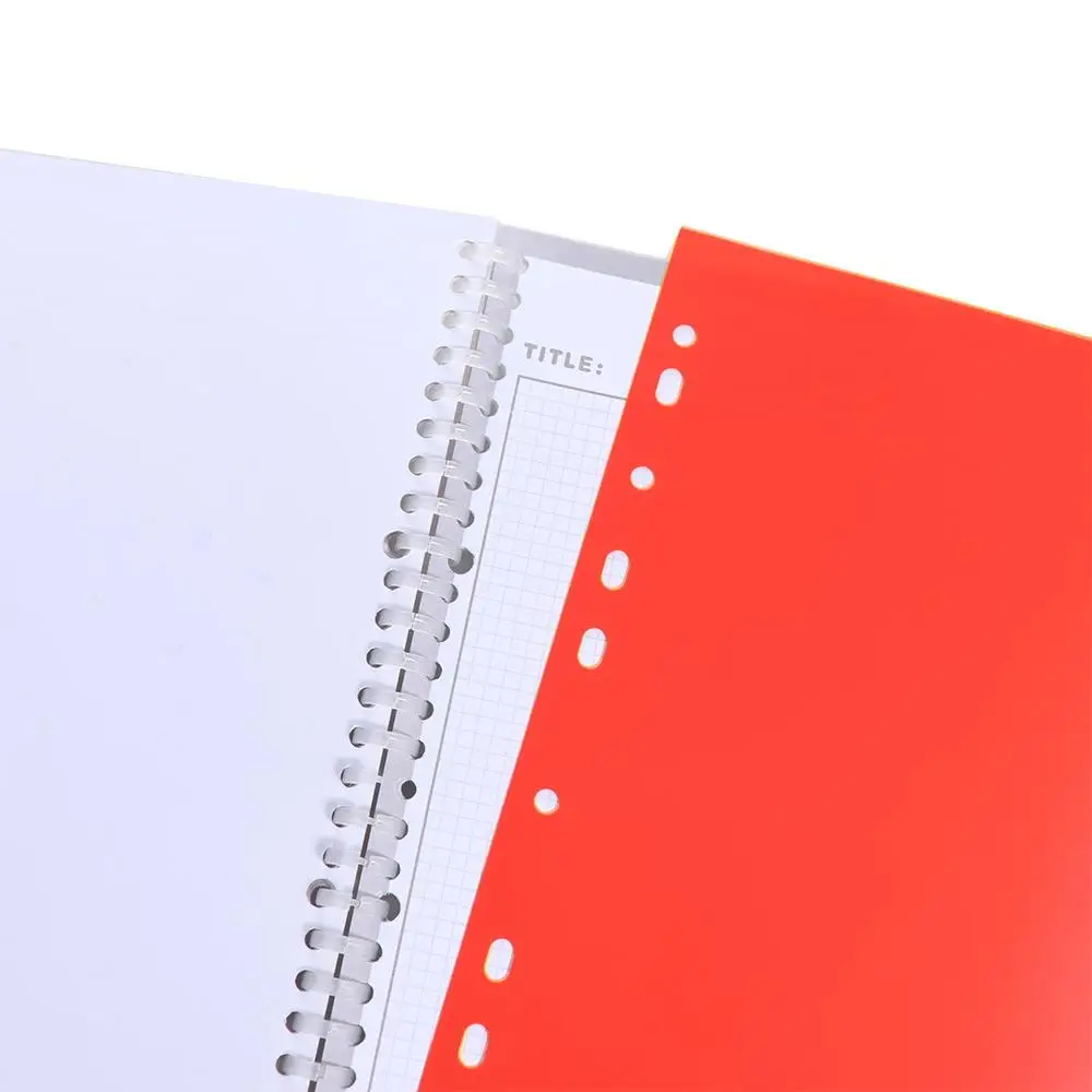 A4 5/10/12/20/31Pages Colored PP Binder Numbers Index Divider 11Holes Archives Files Color Notebook Office Supplies view 6