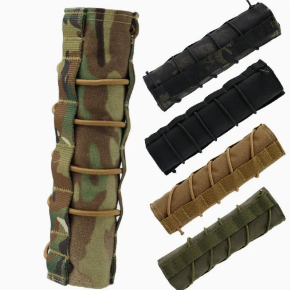 Funda Protectora Táctica para Casco de Combate, 16*17CM, Camuflaje, para Fanáticos del Ejército, Francotiradores, Tiro al Aire Libre, Equipo Real para CS