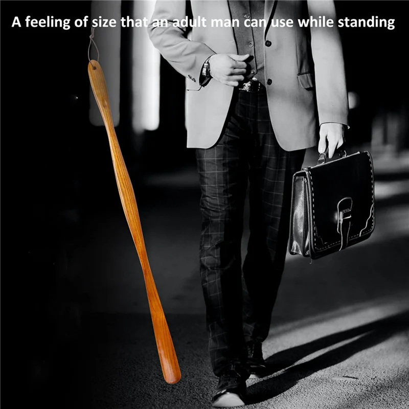 

【SEE】Длинный рожок для обуви 6X, который не изгибает талию, деревянный рожок для обуви Bella Long, 75 см, модное деревянное зерно