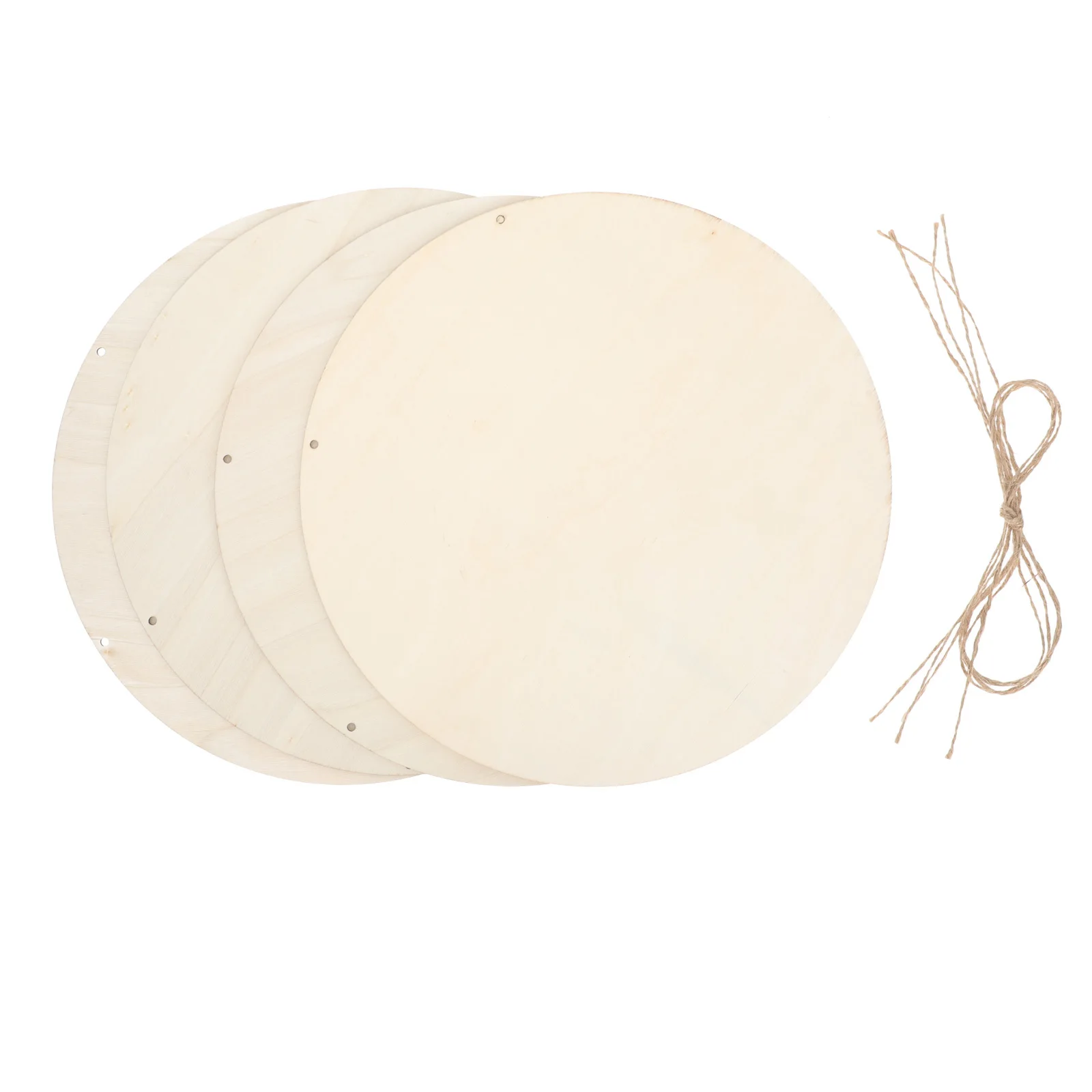 

4 set Diy Wooden Door Plaque Blank Unfinished Wood Slices For Painting Crafts Handmade Sign Hanging Decor Supplies