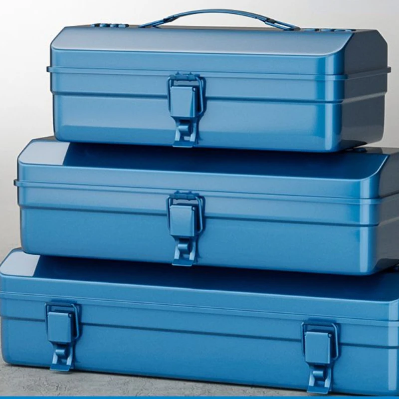Heavy Duty Tool Box tool box storage Metal Hardware Toolbox with Reinforced Iron Case