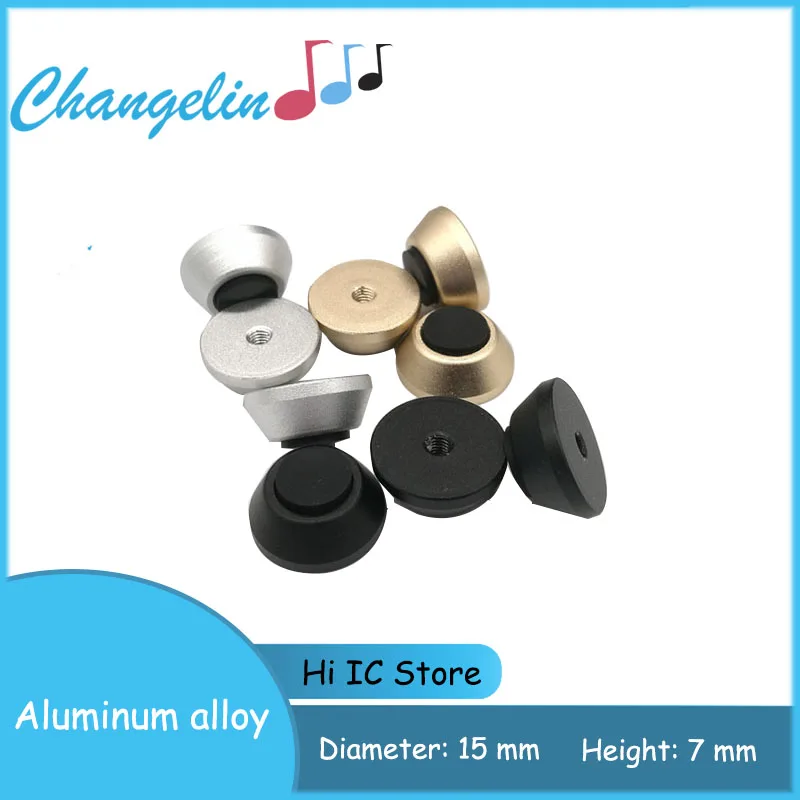 Aluminum CNC HIFI Audio Speaker Spikes Aluminum alloy Chassis Case Foot Pad Anti-shock Shock Absorber Isolation Nail