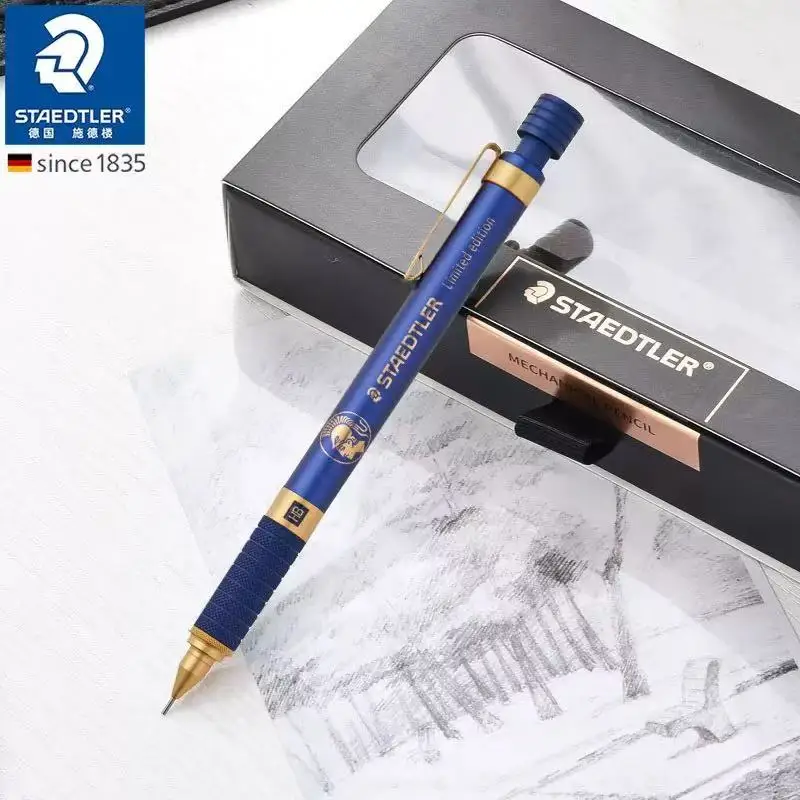 German STAEDTLER 925 Royal Blue Armored Warrior Limited Edition Metal Automatic Pencil