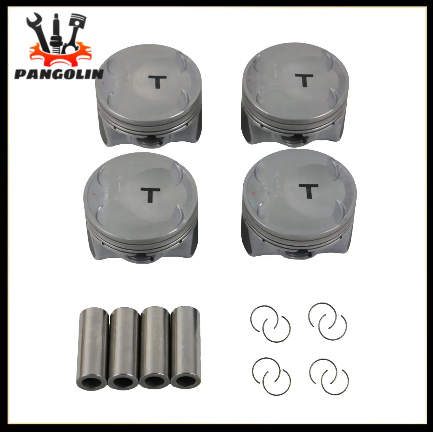 

4pc Engine Pistons Rings Set 23410-2G401 For 2009-2023 Hyundai Sonata Elantra Veloster 2011-2020 Kia Sportage Sorento Optima KX7