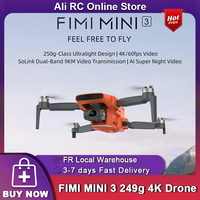 FIMI MINI 3 Professional Drone 249g 4K 60fps AI Super Night Video 9KM flight distance 1/2-inch 48MP Sensor Camera Drone
