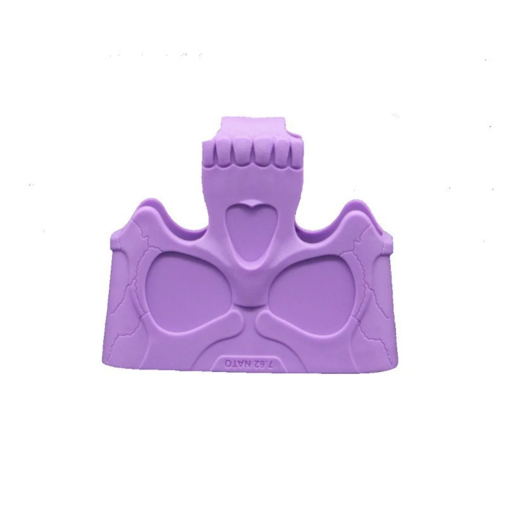 MGPCQB Skull Pattern 5.56 Quick Pull Rubber Magazine Sleeve Fit M4 Soft Bullet Toy Tactical CQB Rifle Mod Replacement Upgrade view 3