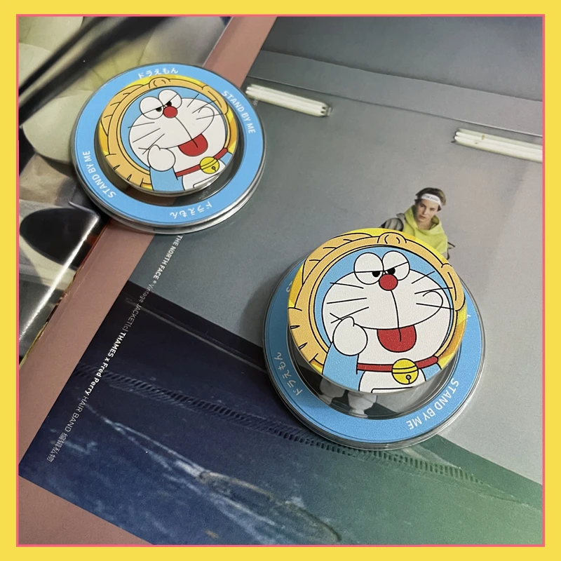 Cartoon and funny Doraemon airbag retractable magnetic bracket Huawei Apple Pada MagSafe universal Instagram couple