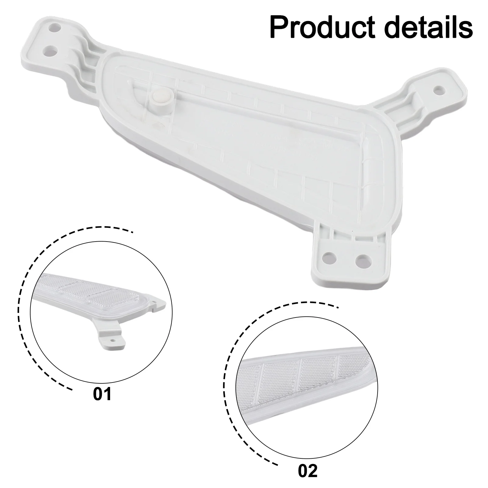

Деталь бампера Отражатель переднего бампера Автомобильная замена Простая установка Номер детали OE Пластиковый материал Практическое использование