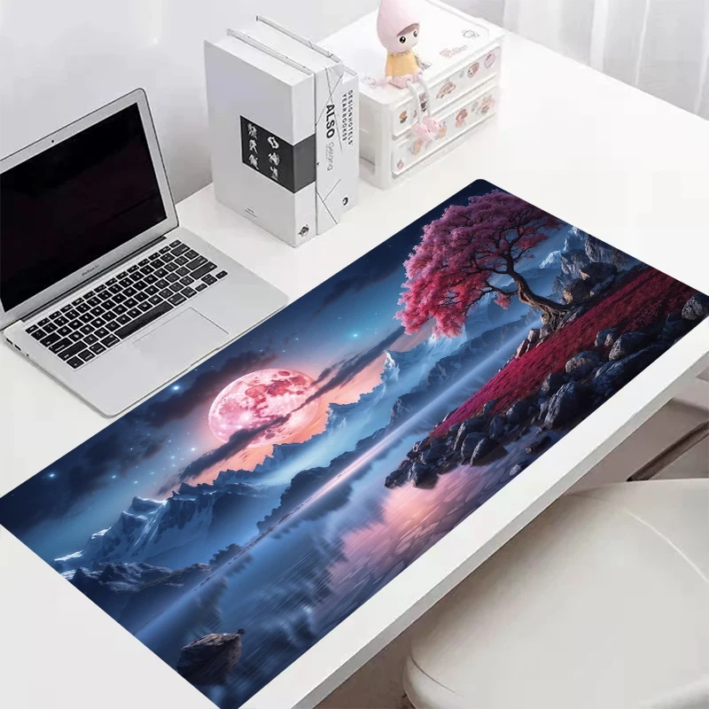 

Landscape extended Pc mouse pad Game player Computer keyboard Decorative desk mat Office home accessories non-slip large laptop