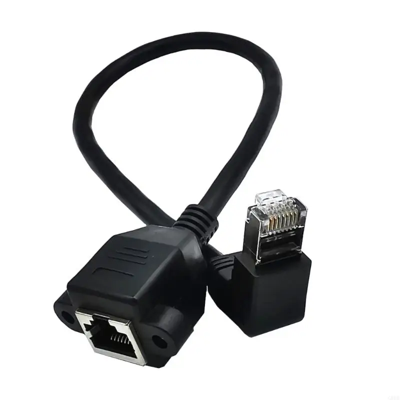 Velocità rapida G8DF RJ45 Ethernet Extension Cavo con 90 ° destra giù
