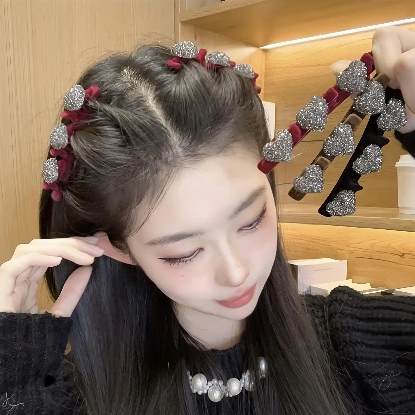 

Заколка для волос с кристаллами и камнями, нескользящие заколки, маленькие заколки для волос в стиле ретро, набор для толстых, тонких, длинных, коротких, для повседневной работы, тренажерного зала, йоги, бега