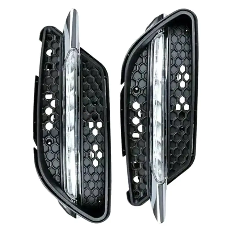 Car Front Fog Light Grille Cover Honeycomb With Fog Lamps For Mercedes Benz C-Class W204 2008-2010 A2048850353 A2048850253-T61C view 2