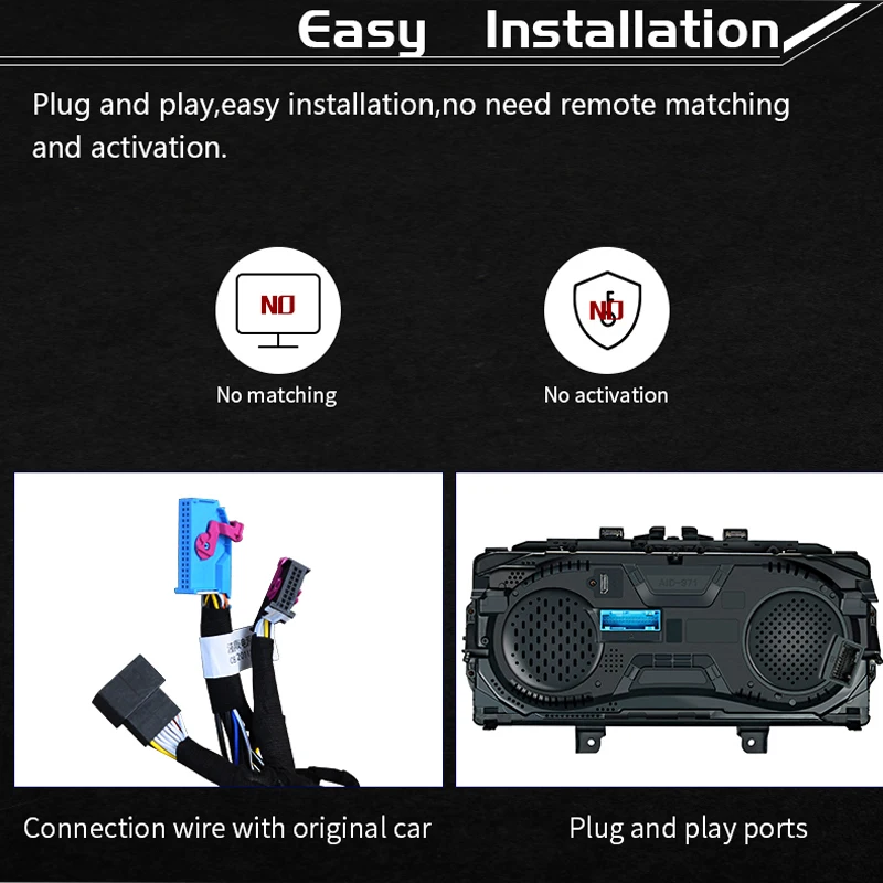 

KANOR 12.3" Touch Screen Digital Instrument Cluster For Vw Cc Golf 7 Golf GTi Lcd Cluster