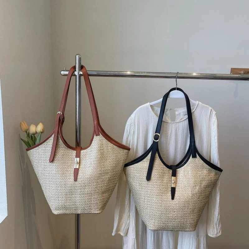 

Classic Structured Leather Tote Bag For Women Spacious Office Work Handbag Ladies Designer Inspired Waterproof Bag