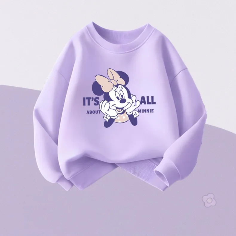 2026 Herbst Neue Mädchen Freizeit-Sweatshirts Kinder O-Ausschnitt Hoodies Cartoon-Druck Kinder Langarm-Oberteile Atmungsaktive Sportkleidung – Detail 7