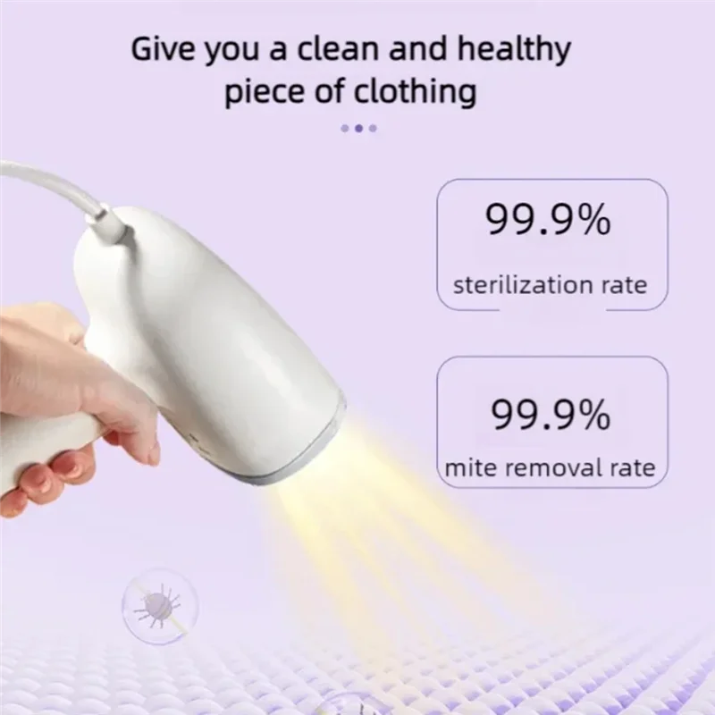 -ESTR 2 en 1 vaporizadores de ropa de mano máquina de planchar máquina de planchar portátil de viaje máquina de planchar ropa vaporizador enchufe de EE. UU.