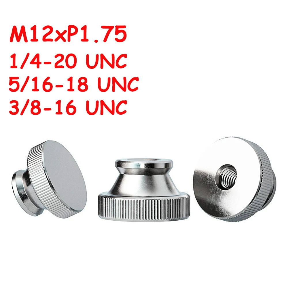 Yiqianyuan GB806 M12 1/4 3/8 5/16 UNC SUS304 الفولاذ المقاوم للصدأ مخرش الإبهام المكسرات ثقب أعمى من خلال ثقب أجزاء طابعات ثلاثية الأبعاد