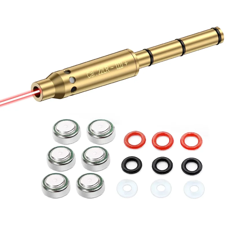 22 Laser Bore Sight .22LR Laser Boresighter .22 Laser Collimator Green Red Laser Bore Sighter