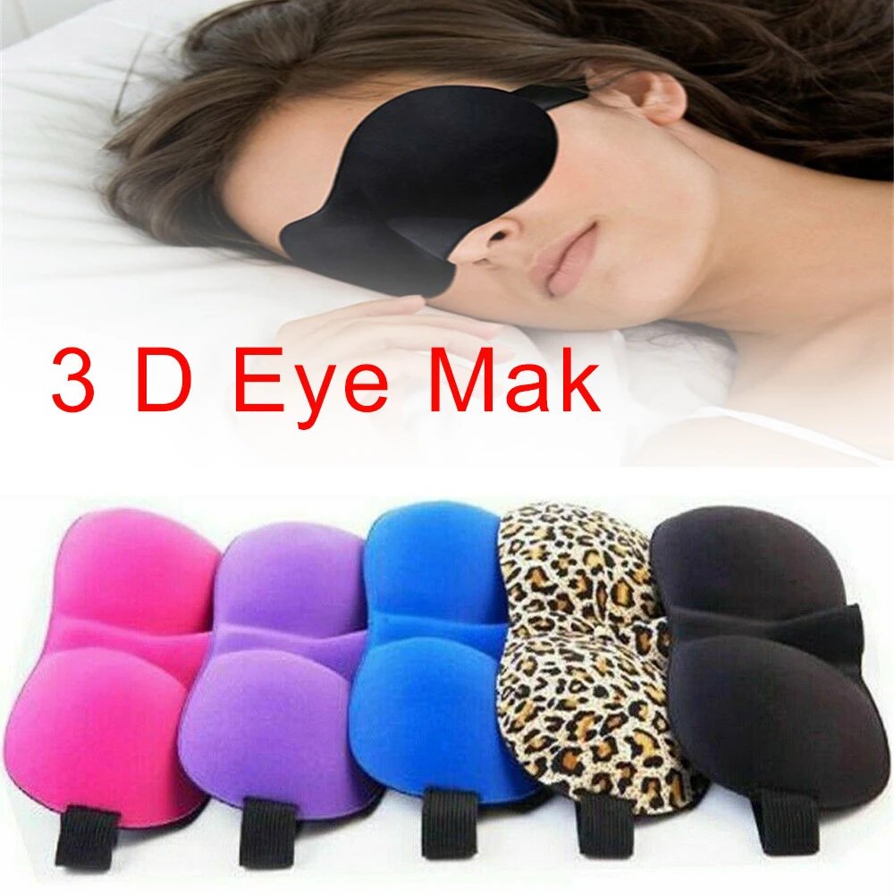 Breathable 3D Sleep Eye Mask Light Blocking Sleeping Goggles Blindfold Polyester Sponge Soft Portable Blindfolds Travel Eyepatch