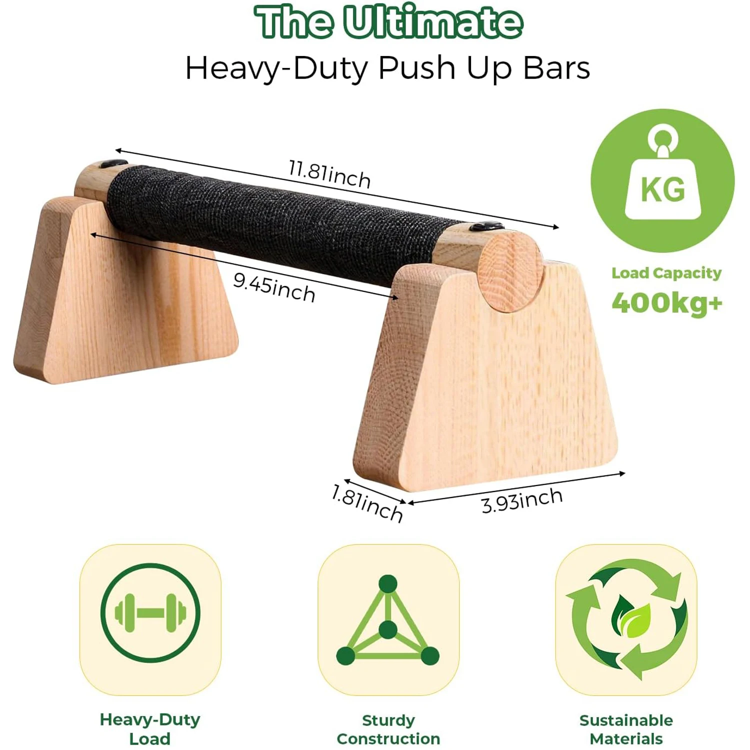 Wooden Push Up Bars, Handstand - огляд і ціна Outdoor Sport Bar