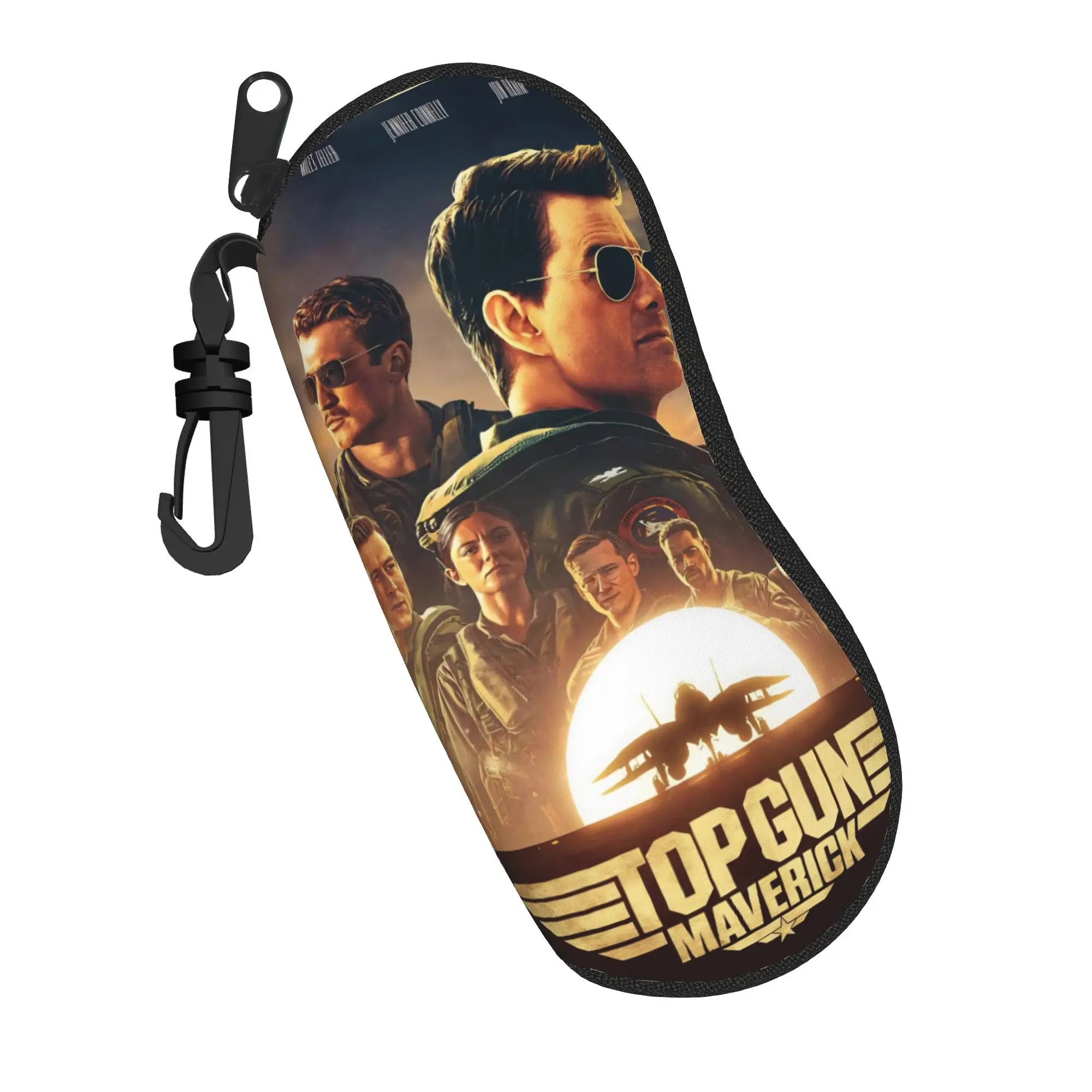 Top Gun Sign Tom Cruise Fighter  Glasses Case  Original Sunglasses Pouch Travel Eyeglass Protector Unisex Eyewear Accessory