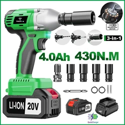 Cordless Impact Wrench,Electric Impact Gun for Automotive ,20V 1/2-Inch 3000IPM Brushless Power Impact Driver.