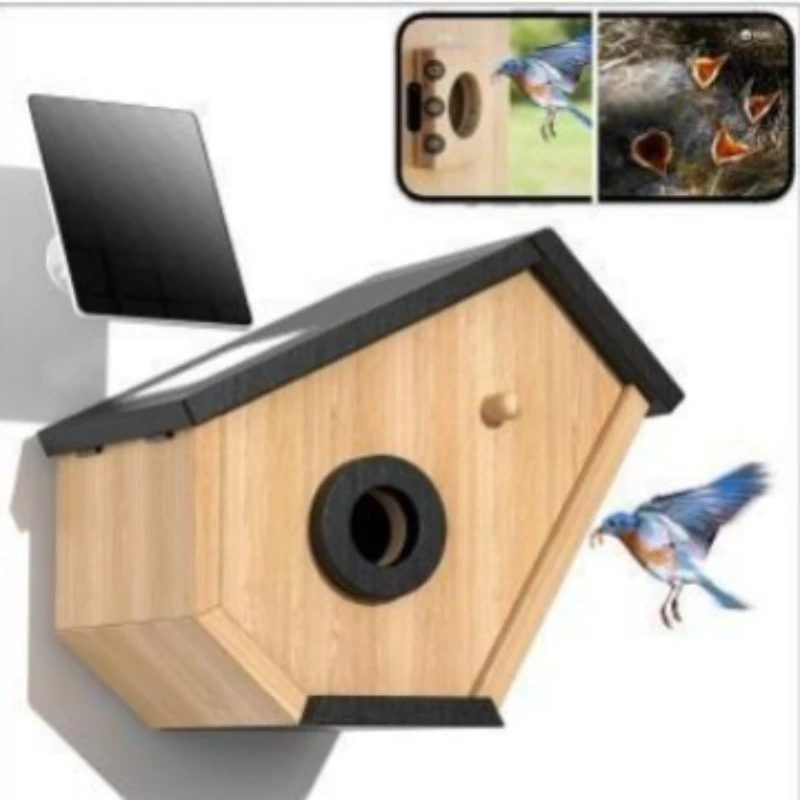

Bird Hanging Warm Breeding Box Visual Viewing Outdoor Bird Cage Nest Rest Nurturing Young Cubs Place Box