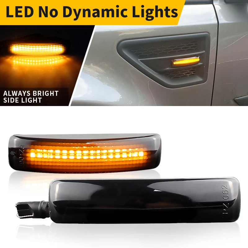 

2PCS 12V LED Side Fender Turn Signal Light Amber Marker Repeater Lamp For Land Rover LR2 L359 2008-2015 For LR3 L319 2005-2009