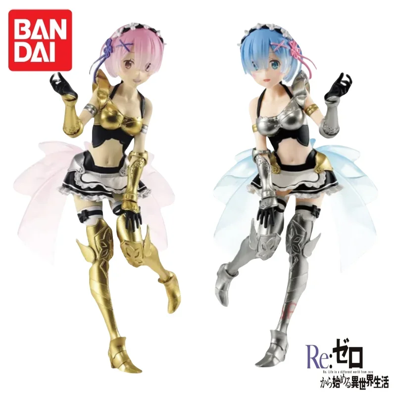 Auf Lager Bandai Original Banpresto Re Life In A Different World From Zero Rem Ram Modellpuppe Brandneues Actionfigurenmodell in Box