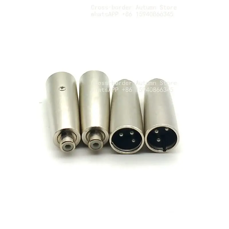 Male to RCA Female Audio Adapter Connector Microphone Audio Converter Adapter Set