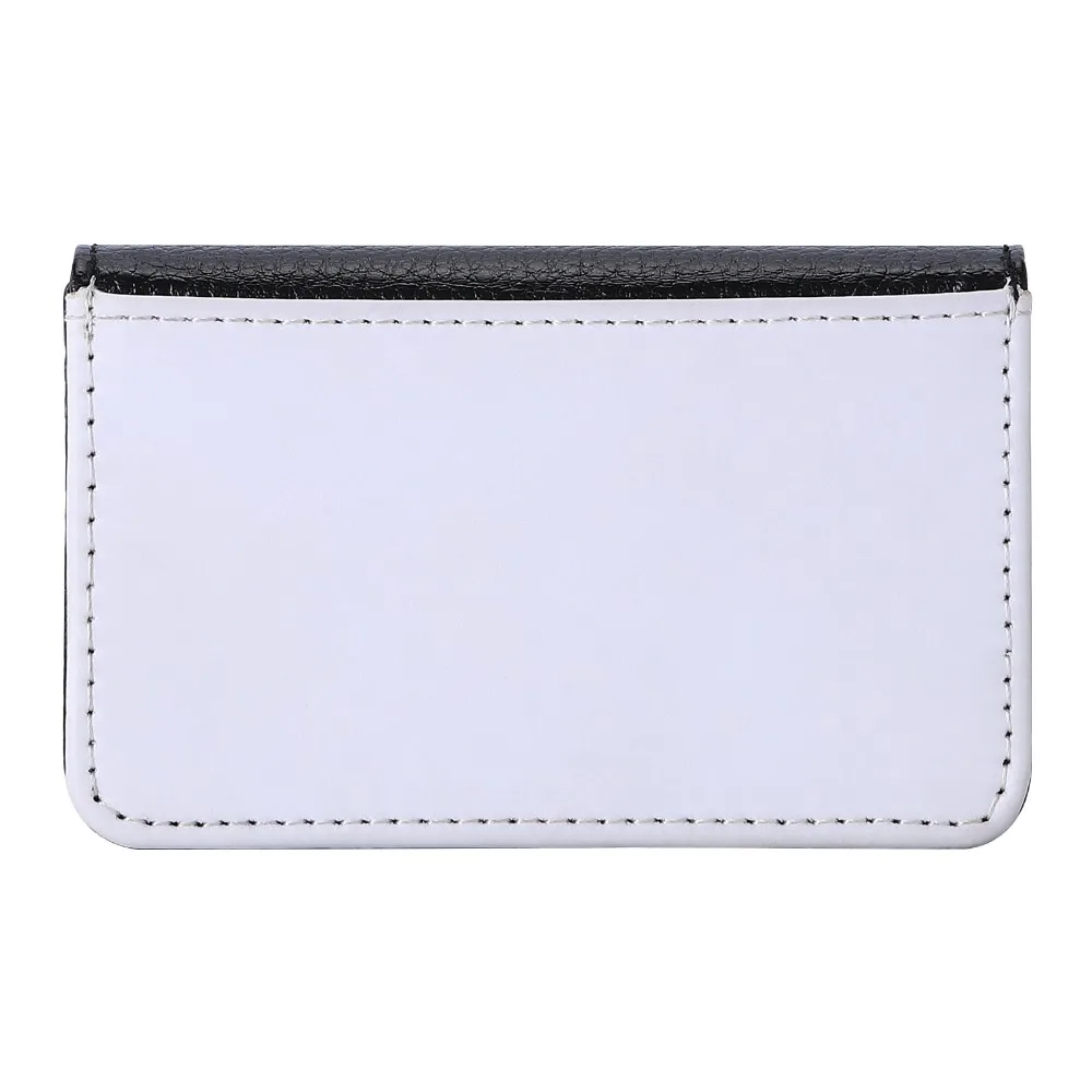 DIY Blank Name Card Holder PU Leather Lightweight Thermal Dye Sublimation Card Case Card Organizer Elegant Design