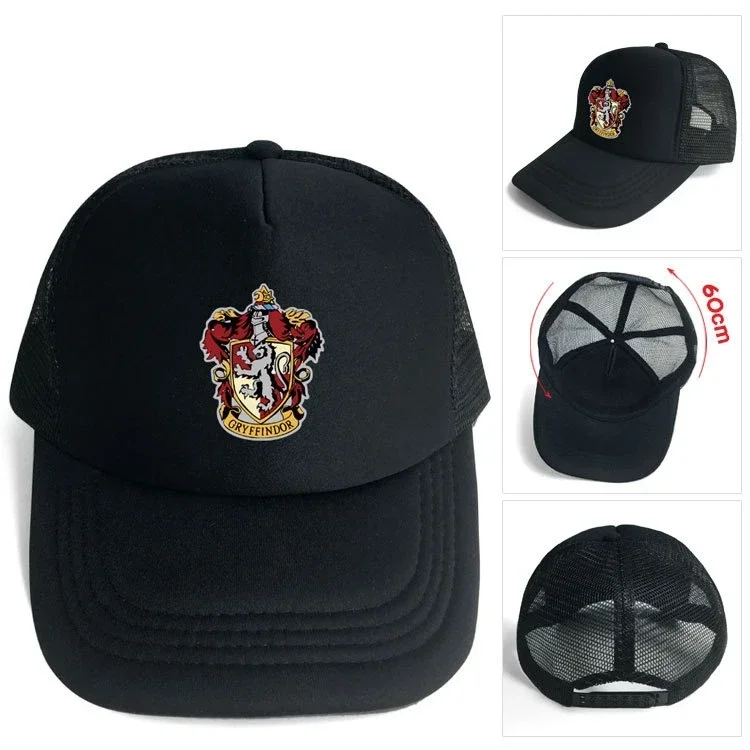 Gryffindor Slytherin Harri Adult Cartoon Anime Summer Sunshade Hat Sun Hat Baseball Cap Hogwarts Animation Outdoor Casual Hat