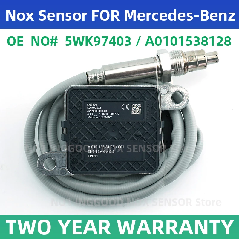 

A0101538128 5WK97403 0101538128 Original New Nitrogen Oxide NOx Sensor For Mercedes-Benz DDE Detroit Diesel A2C98009700