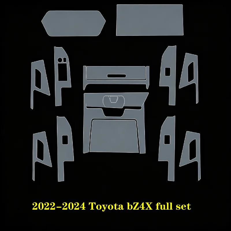 For 22-24 Toyota bZ4X full set dedicated center console interior car sticker vehicle modification transparent protective film