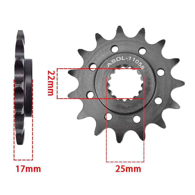 520 Chain 15T 16T 17T Front Sprocket For KT/M 350 400 600 620 625 640 660 690 LC4 701 Enduro R SC Norden 901 For CF Moto 800 MT