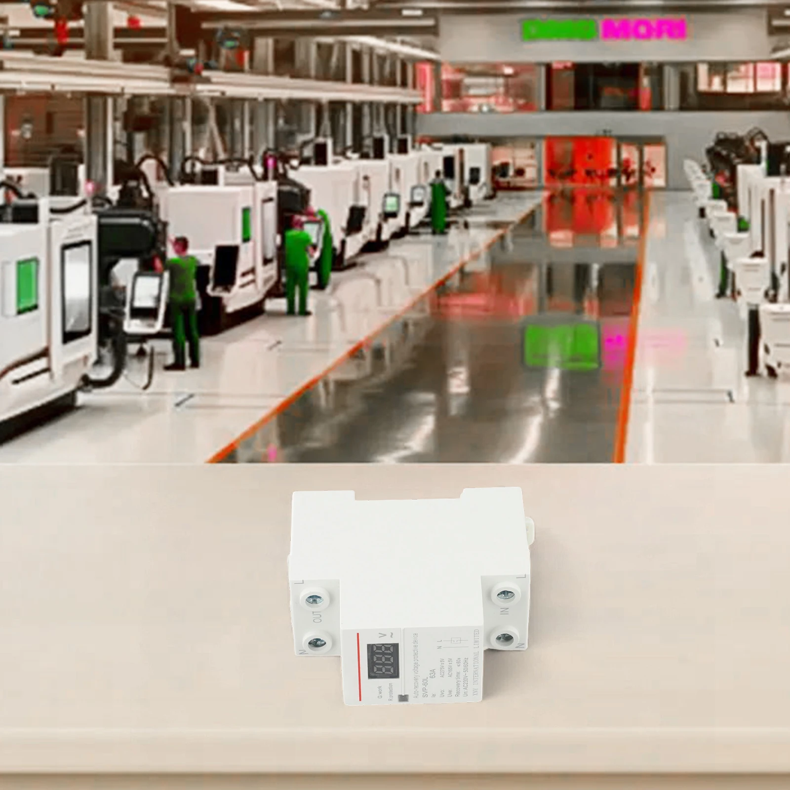 

SVP-60L 230V AC 40A 63A Digital Voltmeter Display Self Resetting Household Switch 220V Overvoltage And Undervoltage Protector