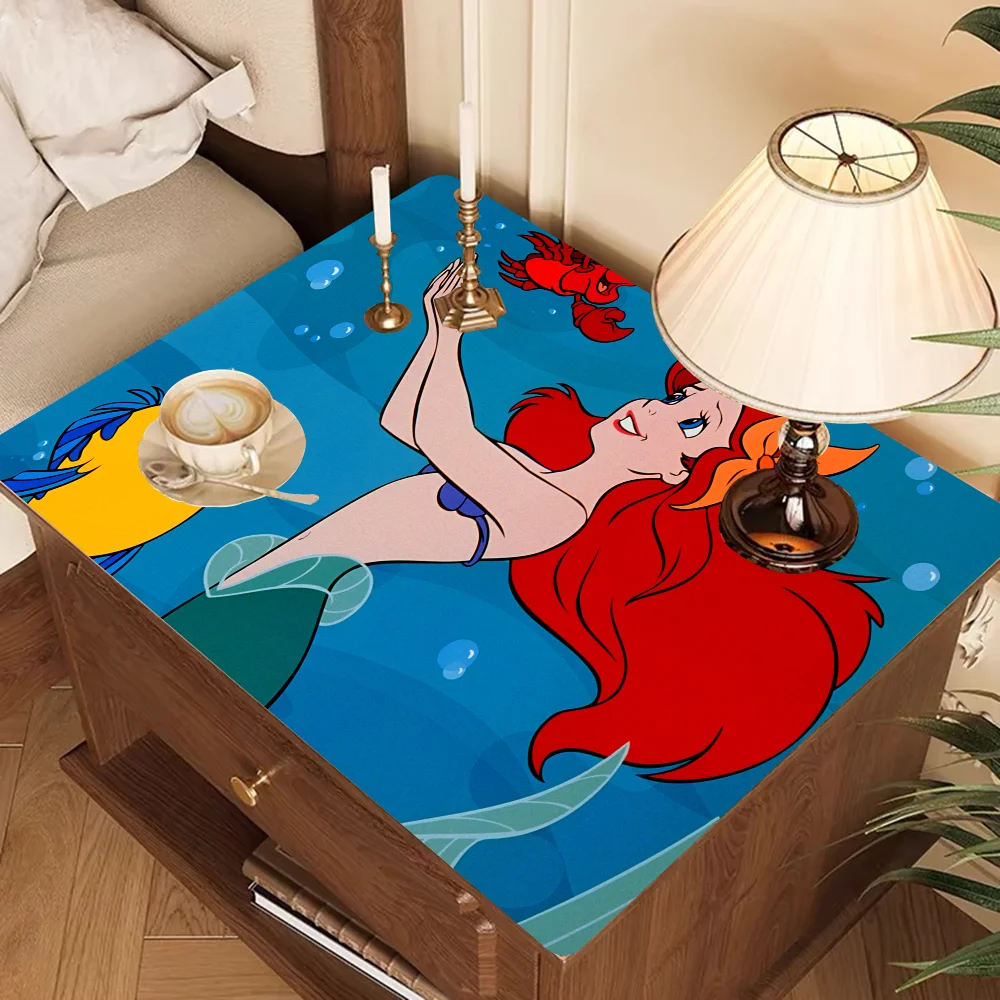 The Little Mermaid Exquisite Kitchen Drain Pad Super Absorbent Dinnerware Placemat Desktop Decor Pads Drying Rug Bathroom Mat