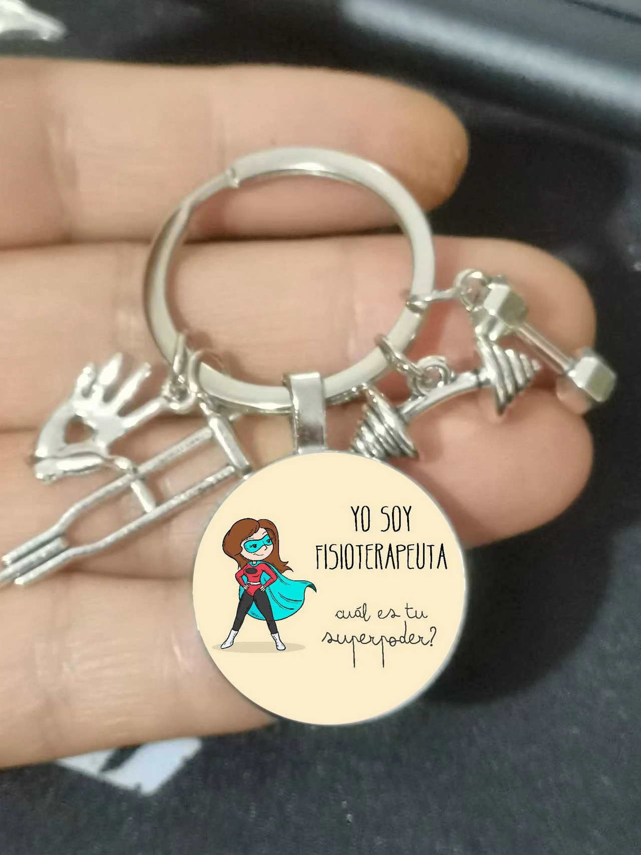 Rehabilitation, Abduction, Strength, Family, Doctor, Keychain